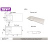 Раковина Stella Polar Мадлен 105 L SP-00001367 с местом под стиральную машину Белая