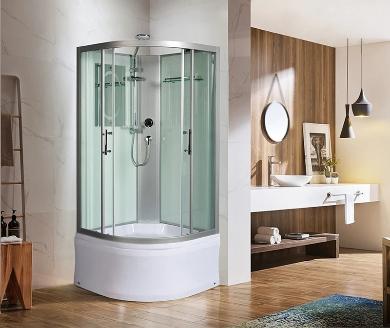 Душевая кабина WeltWasser WW500 Halle 1001 100x100 10000003240 профиль Хром стекло прозрачное