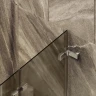 Шторка для ванны Maybah Glass MGV-575-4 515х1400 складная 2 секции Хром глянцевый стекло бронзовое матовое