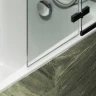 Шторка для ванны Maybah Glass MGV-661-6 690х1400 поворотная с добором Черный стекло сатиновое