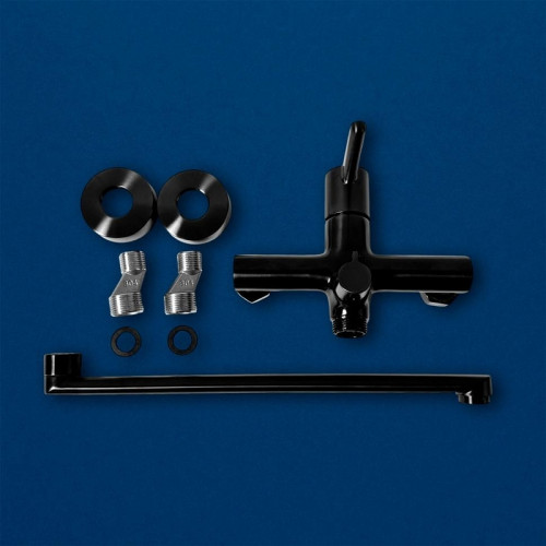 Смеситель для ванны Urbatec Veneto VE50753YO универсальный цвет Черный брашированный