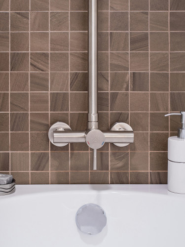 Душевая система Ростовская Мануфактура Сантехники SUS124-003DK-3 Нержавеющая сталь нержавеющая сталь на стену