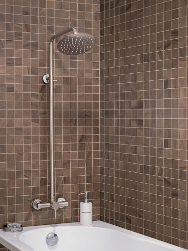 Душевая система Ростовская Мануфактура Сантехники SUS124-003DK-3 Нержавеющая сталь нержавеющая сталь на стену