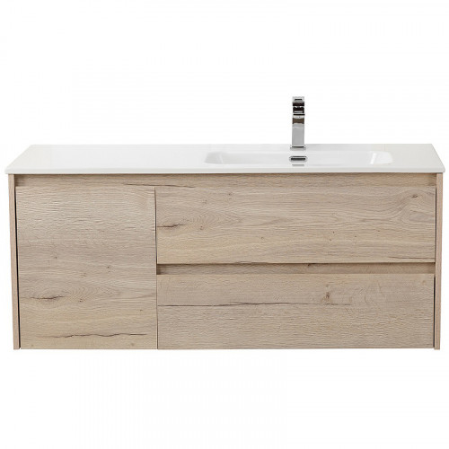 Тумба под раковину BelBagno Kraft 120 R KRAFT-1200-2C-1A-SO-RGB-R подвесная Rovere Galifax Bianco МДФ / ЛДСП