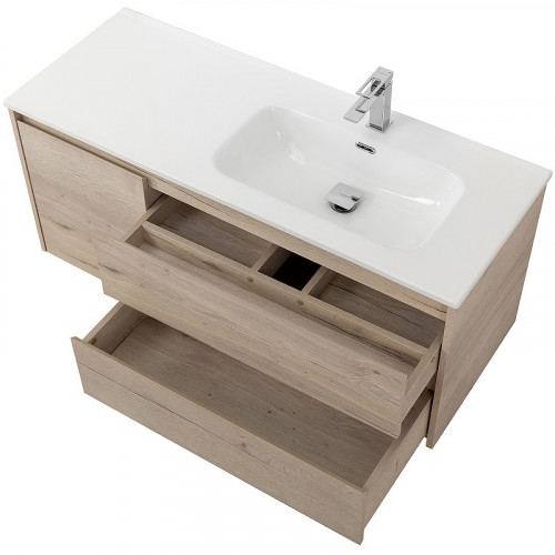 Тумба под раковину BelBagno Kraft 120 R KRAFT-1200-2C-1A-SO-RGB-R подвесная Rovere Galifax Bianco МДФ / ЛДСП