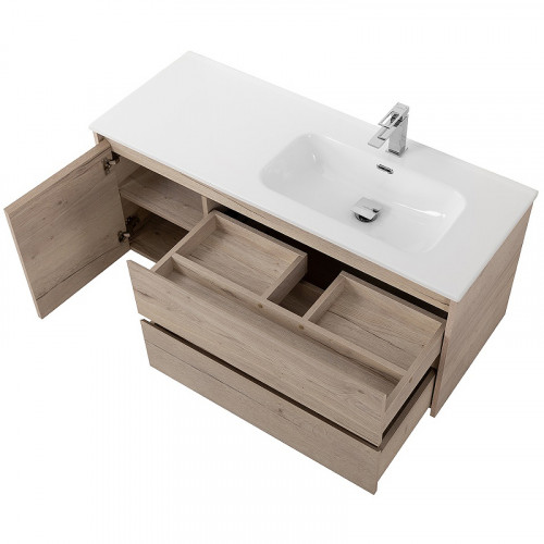 Тумба под раковину BelBagno Kraft 120 R KRAFT-1200-2C-1A-SO-RGB-R подвесная Rovere Galifax Bianco МДФ / ЛДСП