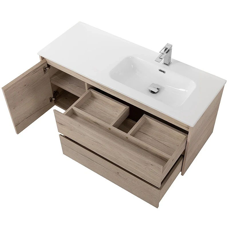 Тумба под раковину BelBagno Kraft 120 R KRAFT-1200-2C-1A-SO-RGB-R подвесная Rovere Galifax Bianco МДФ / ЛДСП