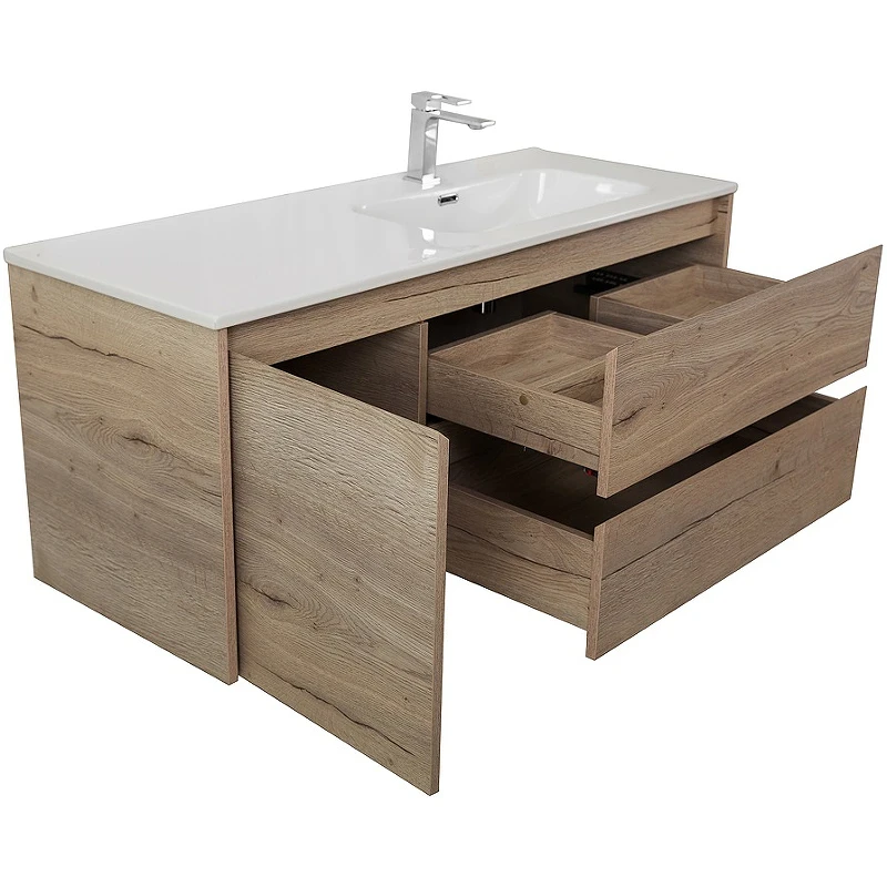 Тумба под раковину BelBagno Kraft 120 R KRAFT-1200-2C-1A-SO-RGB-R подвесная Rovere Galifax Bianco МДФ / ЛДСП