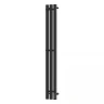 Электрический полотенцесушитель APEXTERMO Sirius 1100x120 SR10112BM с крючками цвет Черный матовый