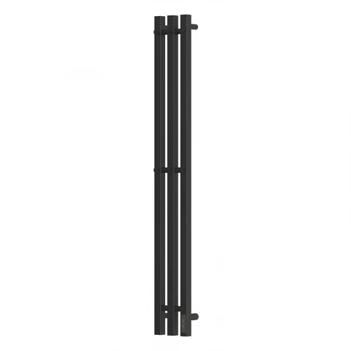 Электрический полотенцесушитель APEXTERMO Sirius 1100x120 SR10112BM с крючками цвет Черный матовый