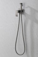 Гигиенический душ со смесителем Abber Wasserfall AF8625NG Никель латунь встраиваемый