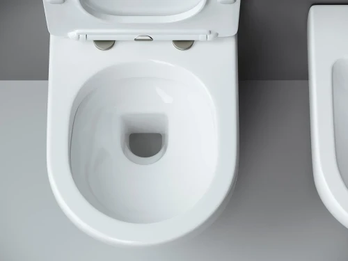 Комплект унитаза DIWO Ceramicanova Metropol CN4002 с сиденьем с инсталляцией DIWO 4501 с клавишей смыва цвет Матовый хром