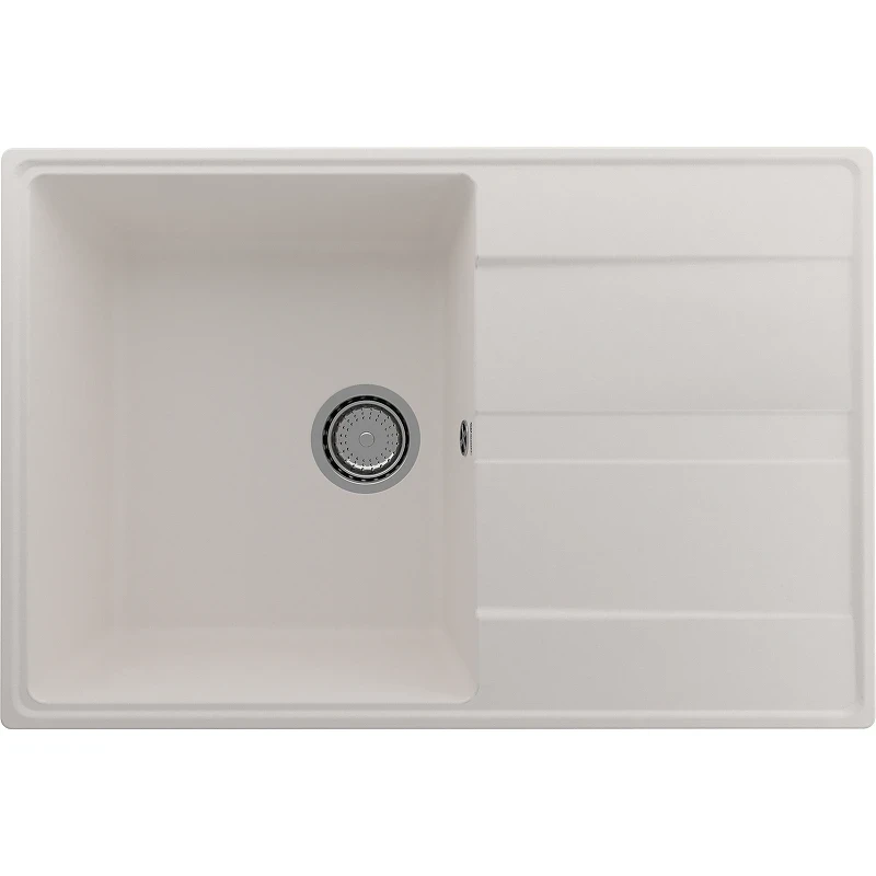 Кухонная мойка Ulgran Quartz Prima 750-01 Жасмин искусственный камень (литьевой мрамор) встраиваемый
