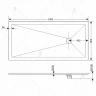 Душевой поддон из искусственного камня RGW STT ST-0168W 80x160x2,5 Белый