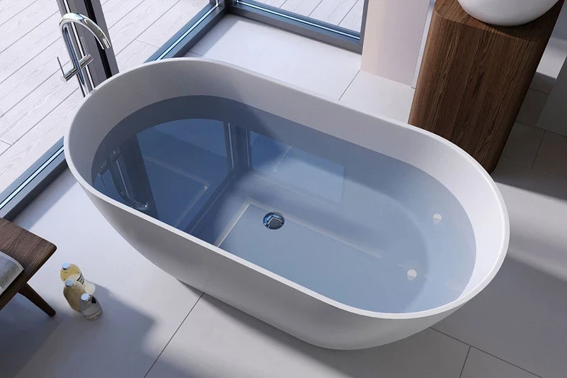 Ванна из искусственного камня Holbi Venus New 158x79 1.01.002.11.1 Белая матовая