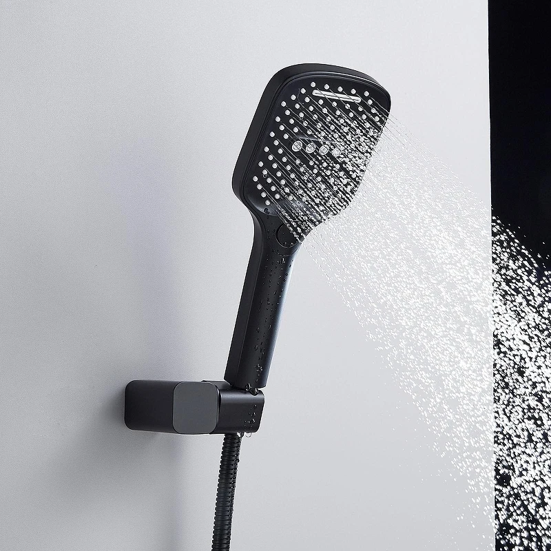 Душевая система Shevanik S4035H цвет Черный матовый