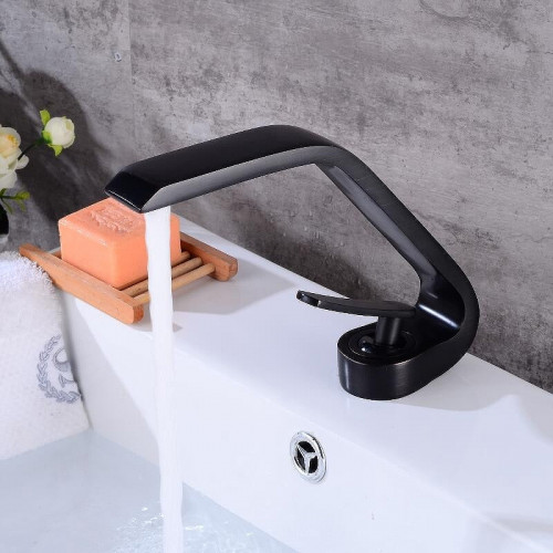 Смеситель для раковины Boch Mann Hoe B BM9633 Черный матовый латунь