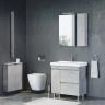 Тумба с раковиной Comforty Осло 80Н 00-00012959 Бетон светлый МДФ / ЛДСП