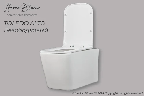 Унитаз Iberica Blanca Toledo Alto IB.TLA.231.1B1 подвесной с сиденьем Микролифт