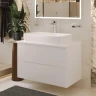 Тумба с раковиной Bond Cube 80 T05805-S54620 подвесная цвет Белый матовый