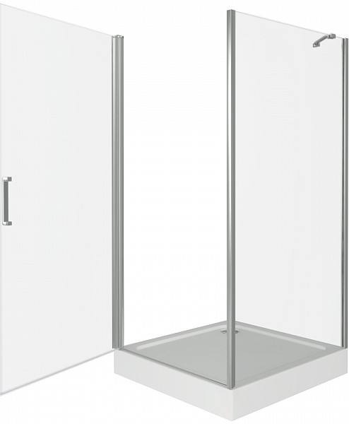 Душевой уголок Good Door Fantasy CR-80-С-CH 80x80 профиль Хром стекло прозрачное