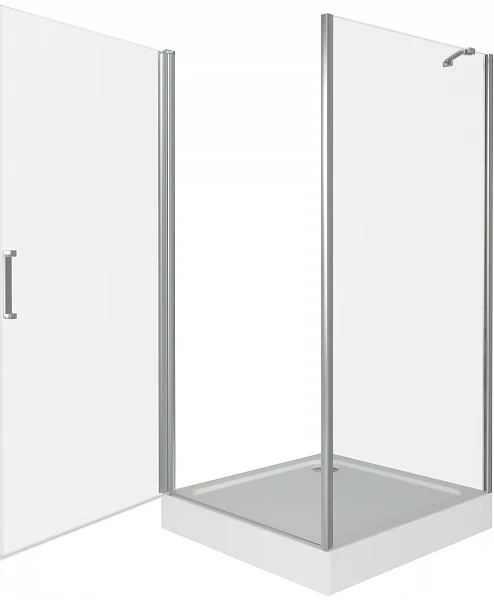 Душевой уголок Good Door Fantasy CR-80-С-CH 80x80 профиль Хром стекло прозрачное
