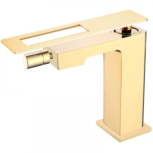 Смеситель для биде Boheme Q 146-GG Золото латунь