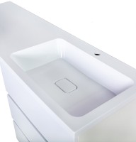 Раковина Orange Камилла 130 OP-130RAR с местом под стиральную машину Белая искусственный камень (литьевой мрамор) с местом под стиральную машину, полувстраиваемая