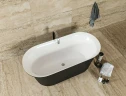 Акриловая ванна Aquanet Family Smart 88778-GW-MB 170x78 293083 Черная матовая без гидромассажа