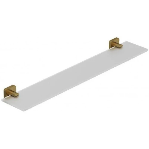Стеклянная полка Kludi Vela S 25973N0 Золото брашированное