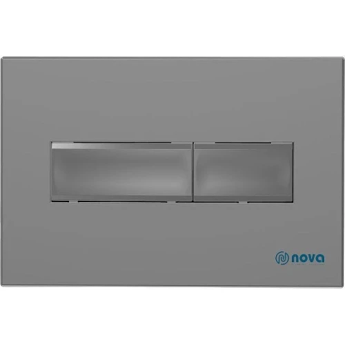 Кнопка смыва для инсталляции Nova NV7319 Серая матовая