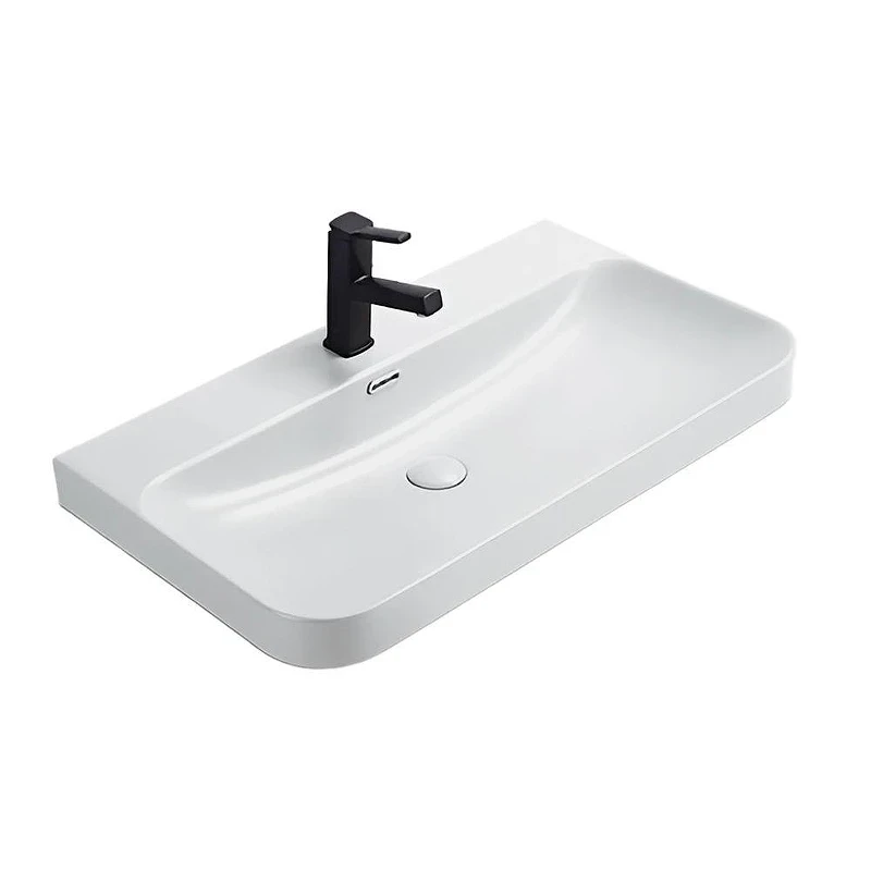 Тумба с раковиной Comforty Истра 80 00-00016607CF подвесная цвет Ясень беленый