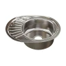 Кухонная мойка Mixline 57 R 528191 цвет Хром со смесителем Viko V-4110 Хром