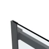 Душевой уголок Vincea Como Soft 130x100 VSR-1CS1013CLGM профиль Вороненая сталь стекло прозрачное