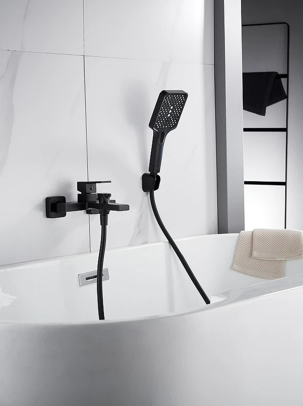Смеситель для ванны Knotlor Stable KN-22/BL цвет Черный матовый