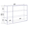 Зеркало со шкафом Loranto Santorini 80 L CS00086971 цвет Белый глянцевый