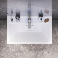 Тумба под раковину AM.PM Inspire V2.0 80 M50AFHX0803EGM подвесная Серая матовая МДФ / ЛДСП