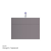 Тумба под раковину AM.PM Inspire V2.0 80 M50AFHX0803EGM подвесная Серая матовая МДФ / ЛДСП