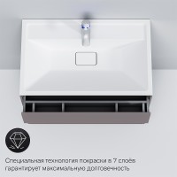 Тумба под раковину AM.PM Inspire V2.0 80 M50AFHX0803EGM подвесная Серая матовая МДФ / ЛДСП