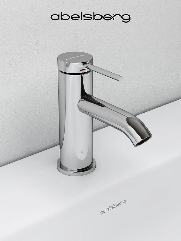 Смеситель для раковины Abelsberg Fluida ERF22001CH цвет Глянцевый хром