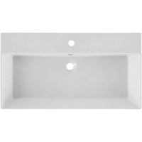 Раковина Allen Brau Sanovit Slim Synergy 85 17085-KL Белая фарфор полувстраиваемая