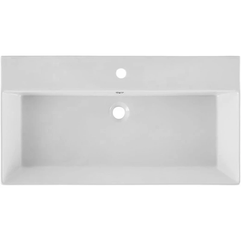 Раковина Allen Brau Sanovit Slim Synergy 85 17085-KL Белая фарфор полувстраиваемая