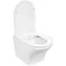 Комплект унитаза с инсталляцией WeltWasser AMBERG 497 ST + ODENBACH 004 GL-WT + AMBERG RD-CR 10000006740 цвет Белый глянцевый с сиденьем Микролифт и клавишей смыва цвет Хром