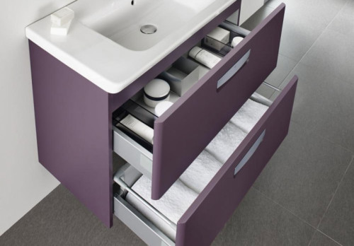 Тумба под раковину Roca The Gap 80 ZRU9302740 подвесная Фиолетовая