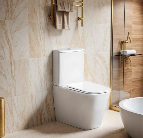 Унитаз компакт Ceruttispa Manlio Tornado CT10618 с бачком и сиденьем Микролифт