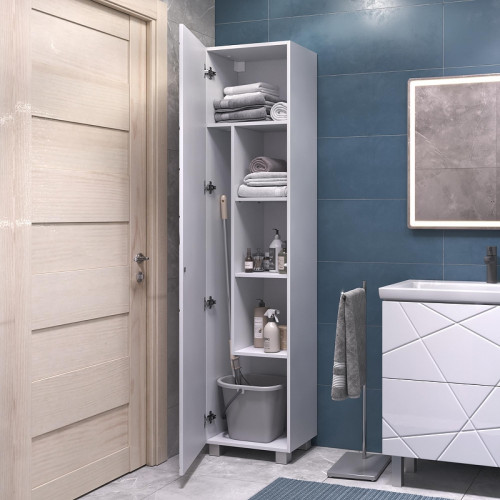 Шкаф пенал Vigo Geometry 45 243 цвет Белый