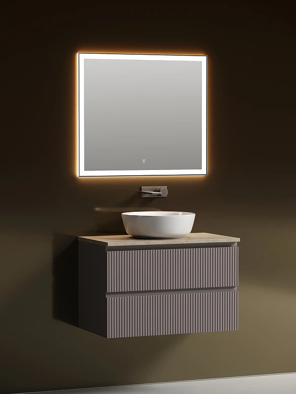 Тумба под раковину Sancos Snob T 80 SNT80SM подвесная Doha Soft МДФ / ЛДСП