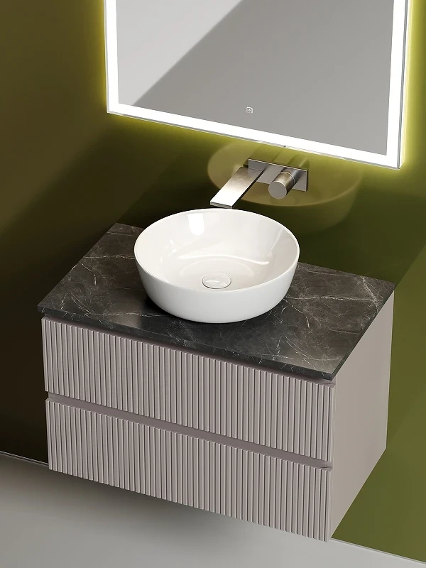 Тумба под раковину Sancos Snob T 80 SNT80SM подвесная Doha Soft МДФ / ЛДСП