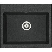 Кухонная мойка Aquaton Делия 60 1A715232LD210 Графит искусственный камень (литьевой мрамор) встраиваемый