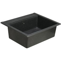 Кухонная мойка Aquaton Делия 60 1A715232LD210 Графит искусственный камень (литьевой мрамор) встраиваемый
